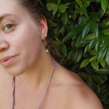 Load image into Gallery viewer, Paua pearl shell earrings as worn on