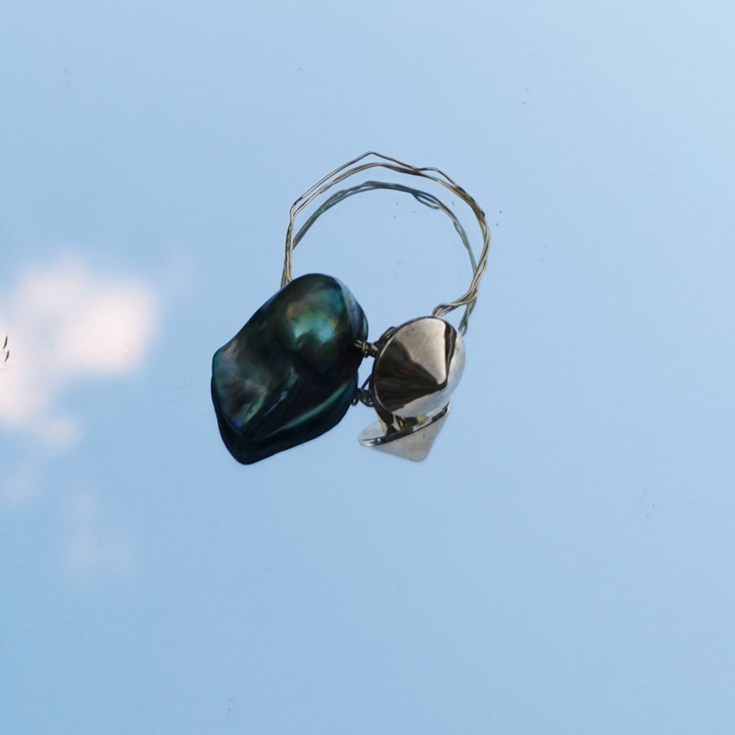 Barely There Matrix stud ring