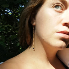 Load image into Gallery viewer, Drop that pearl earrings worn on
