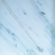 Load image into Gallery viewer, Purple drop and rose quartz necklace