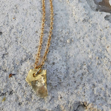 Load image into Gallery viewer, Fluorite brass and gold plated necklace