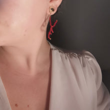 Load image into Gallery viewer, LOVE earrings worn on