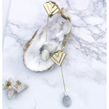 Load image into Gallery viewer, Natasha Madreperla Fan Earrings