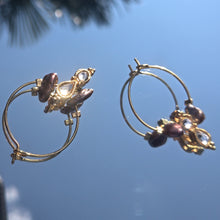 Load image into Gallery viewer, Hoops glimmer with shells