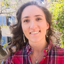 Load image into Gallery viewer, Opal Leaf and Mother of Pearl earrings as worn on