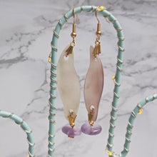 Load image into Gallery viewer, Penelope earrings hanging from cactus fairylights