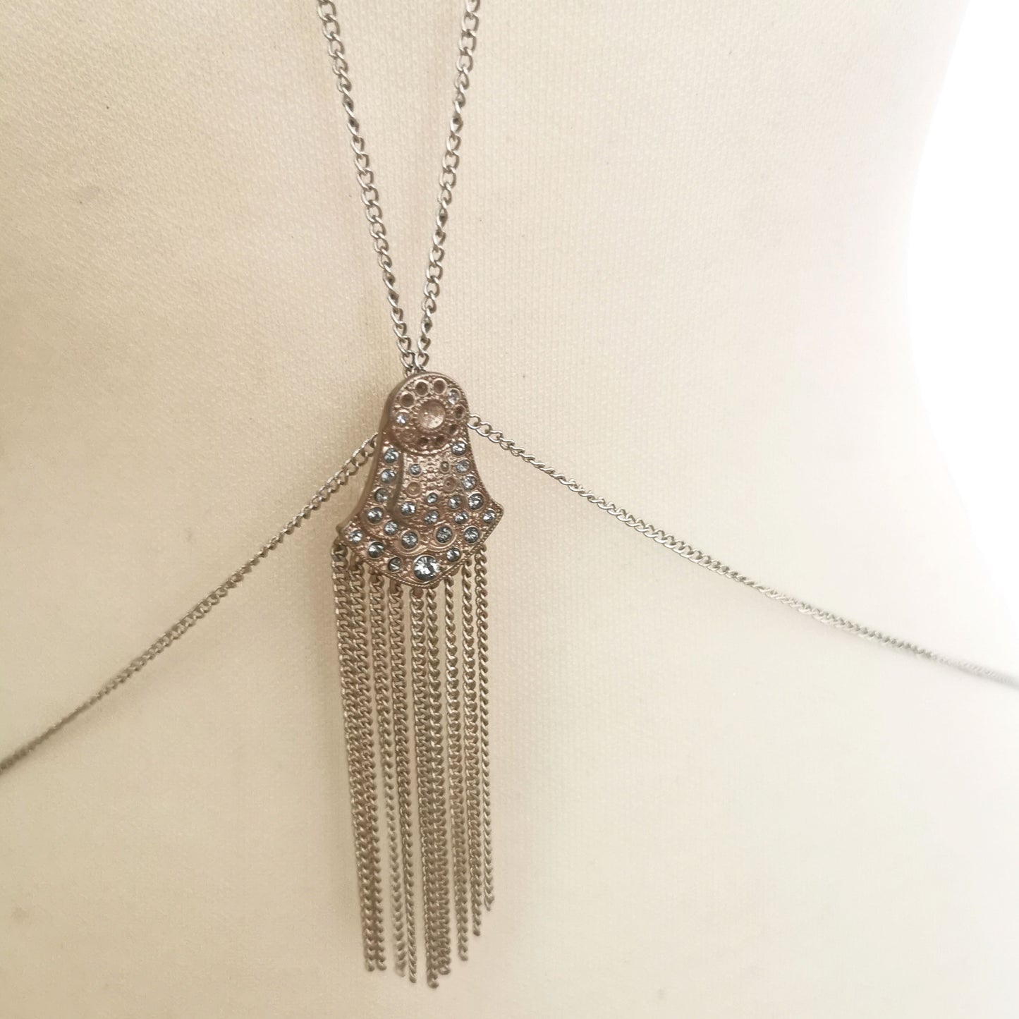 SIlver Tassle Bodychain