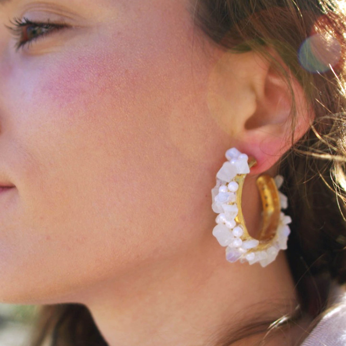 Camifolla Ice Queen Earrings worn on