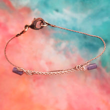 Load image into Gallery viewer, Purple Rain Copper purple bracelet