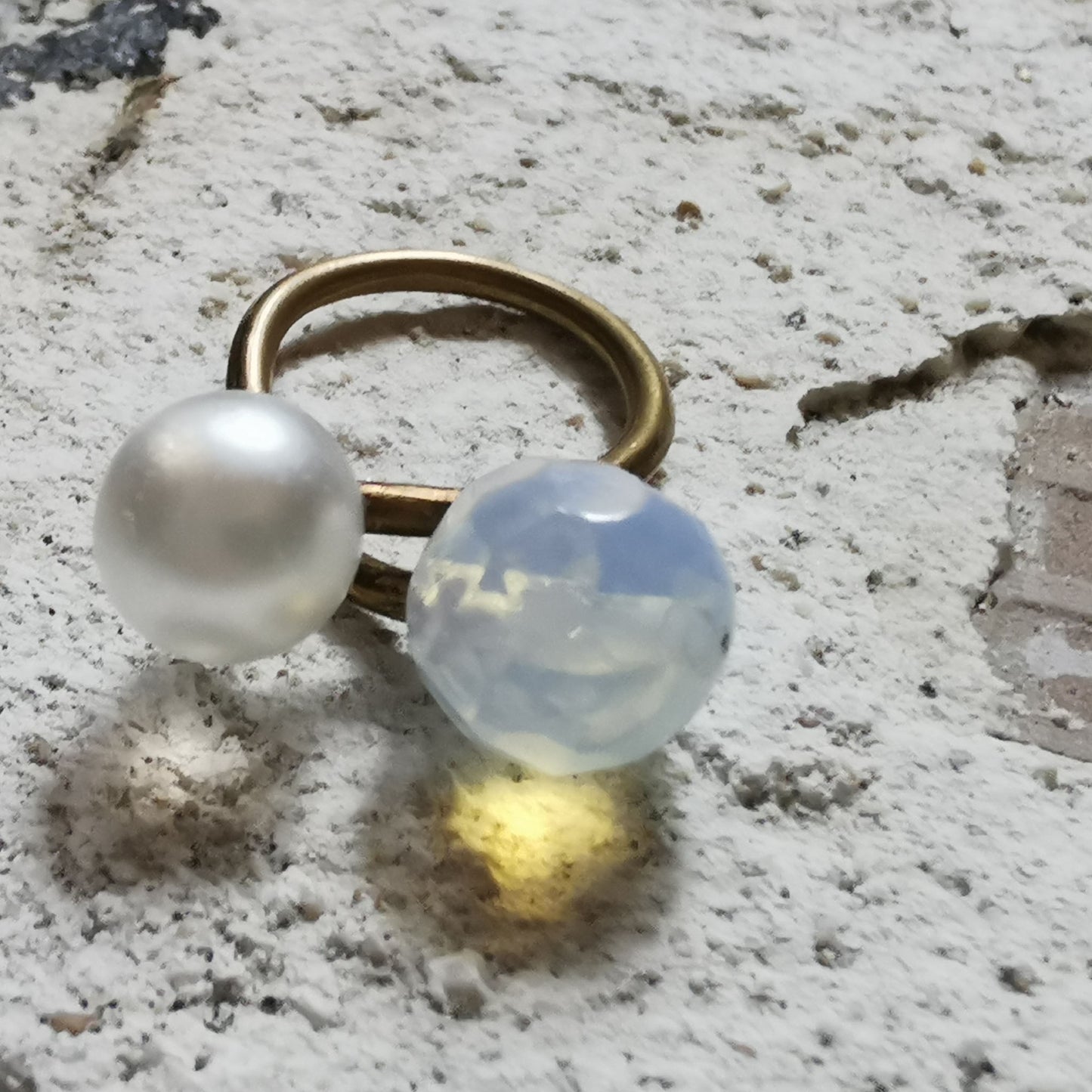 Opal and Pearl ring 