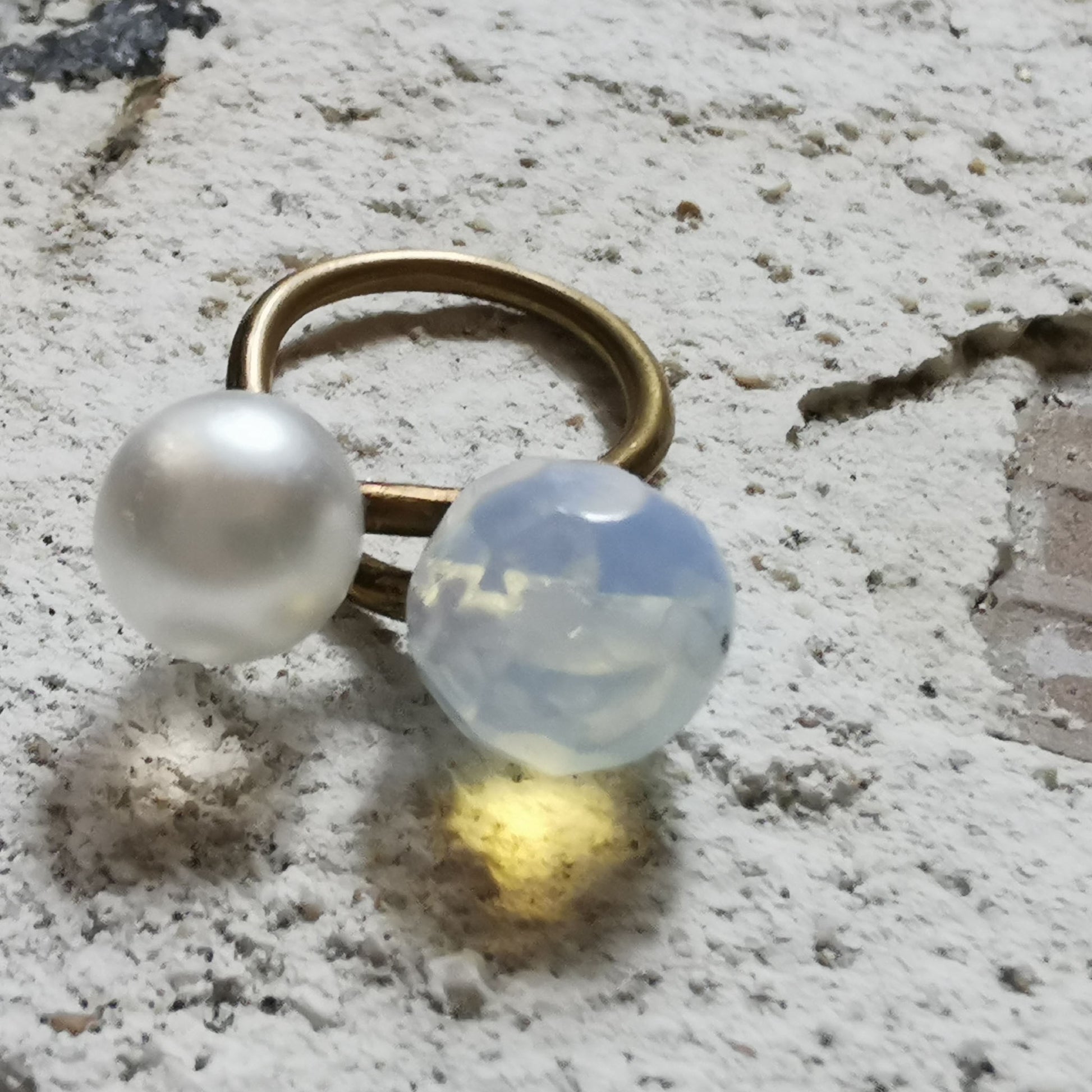 Opal and Pearl ring 