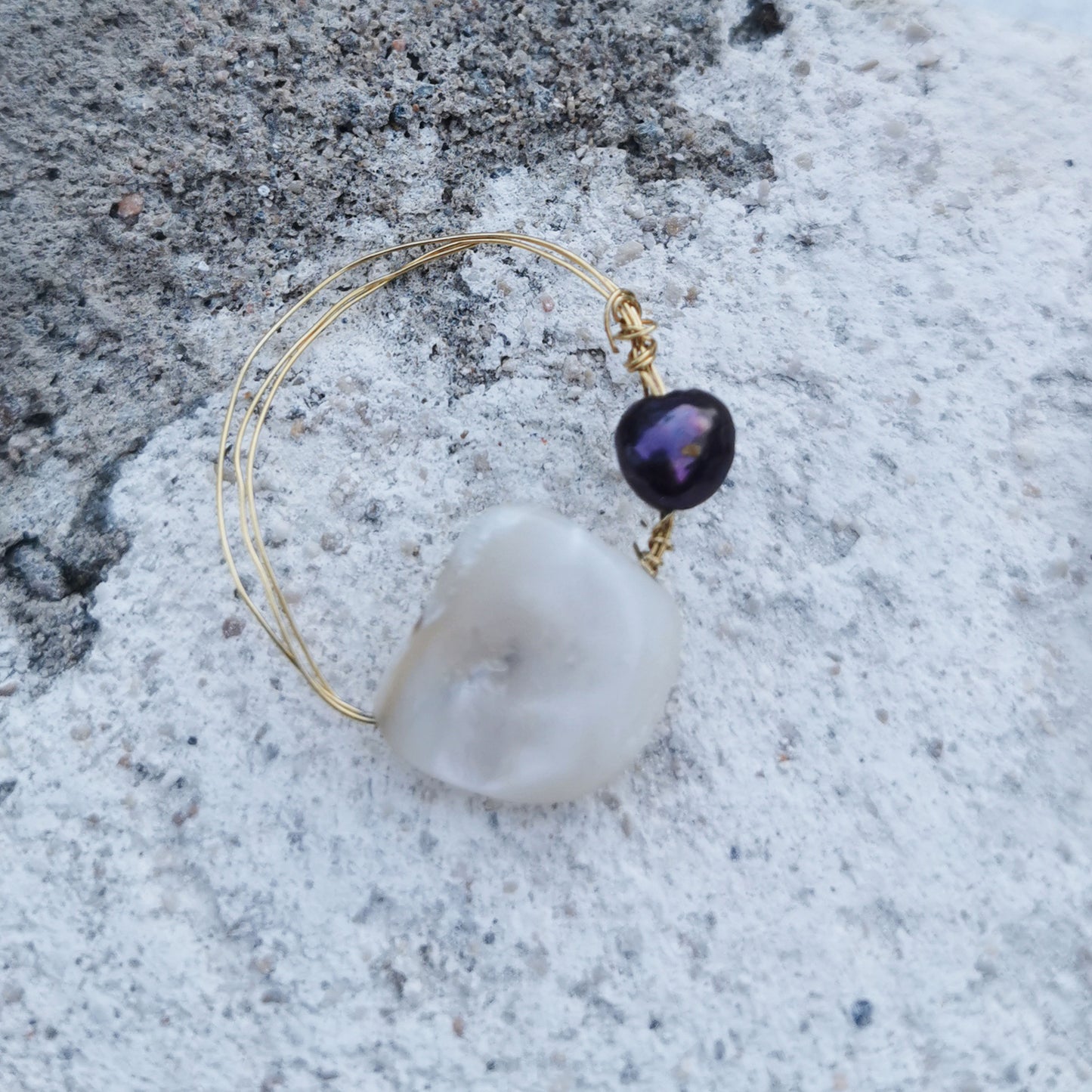 Barely There White Mermaid ring