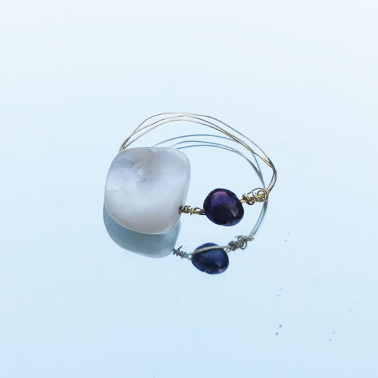 Barely There White Mermaid ring