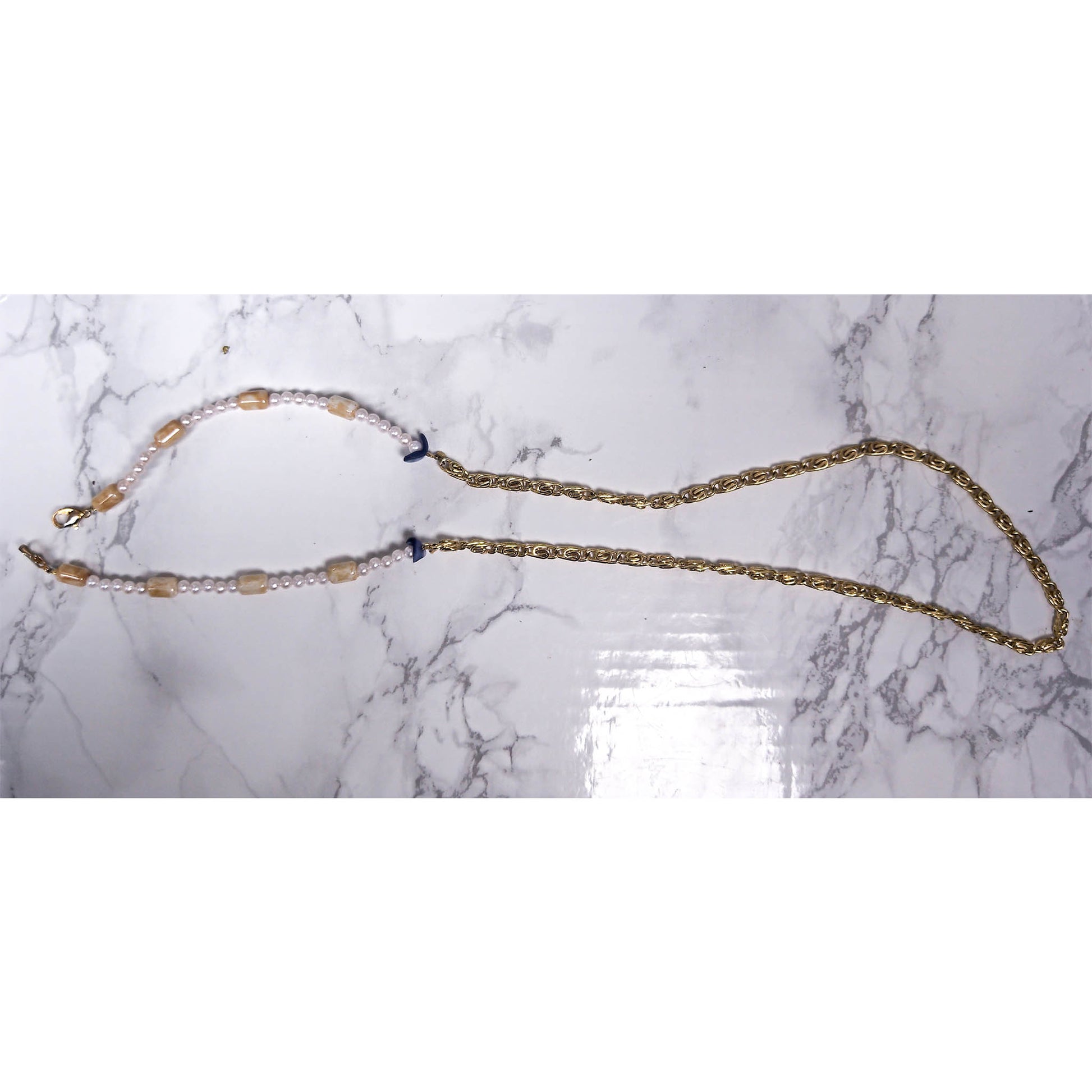 Yellow And Pearl Beads