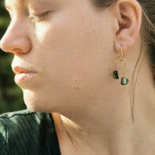 Load image into Gallery viewer, Cactus shell earrings worn on 
