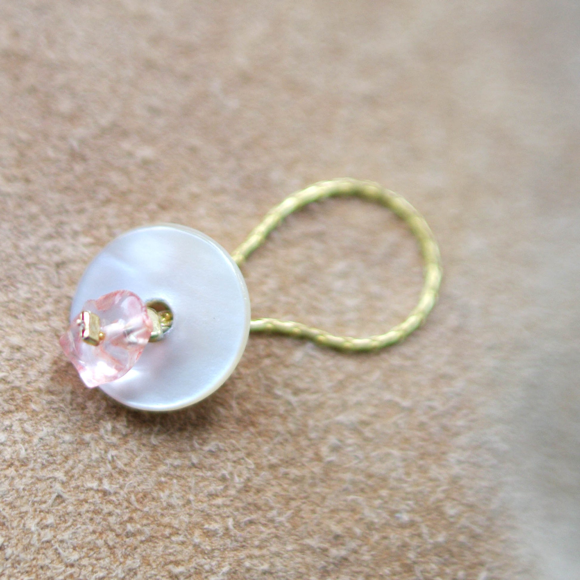 Eurydice ring suede background