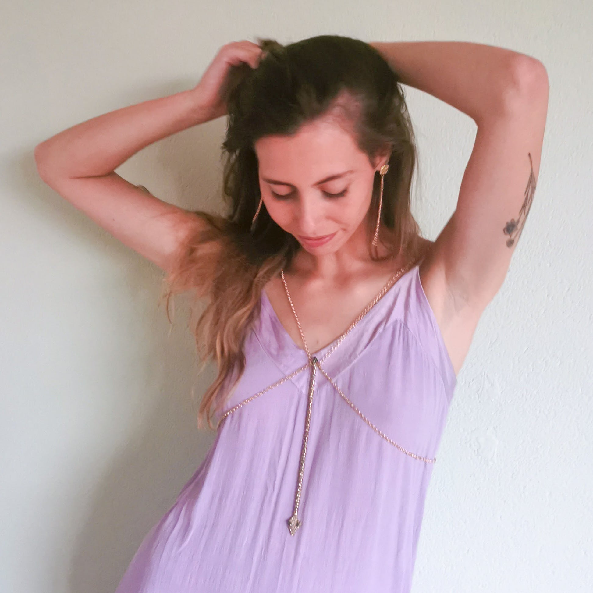 Eve Snake bodychain worn on 