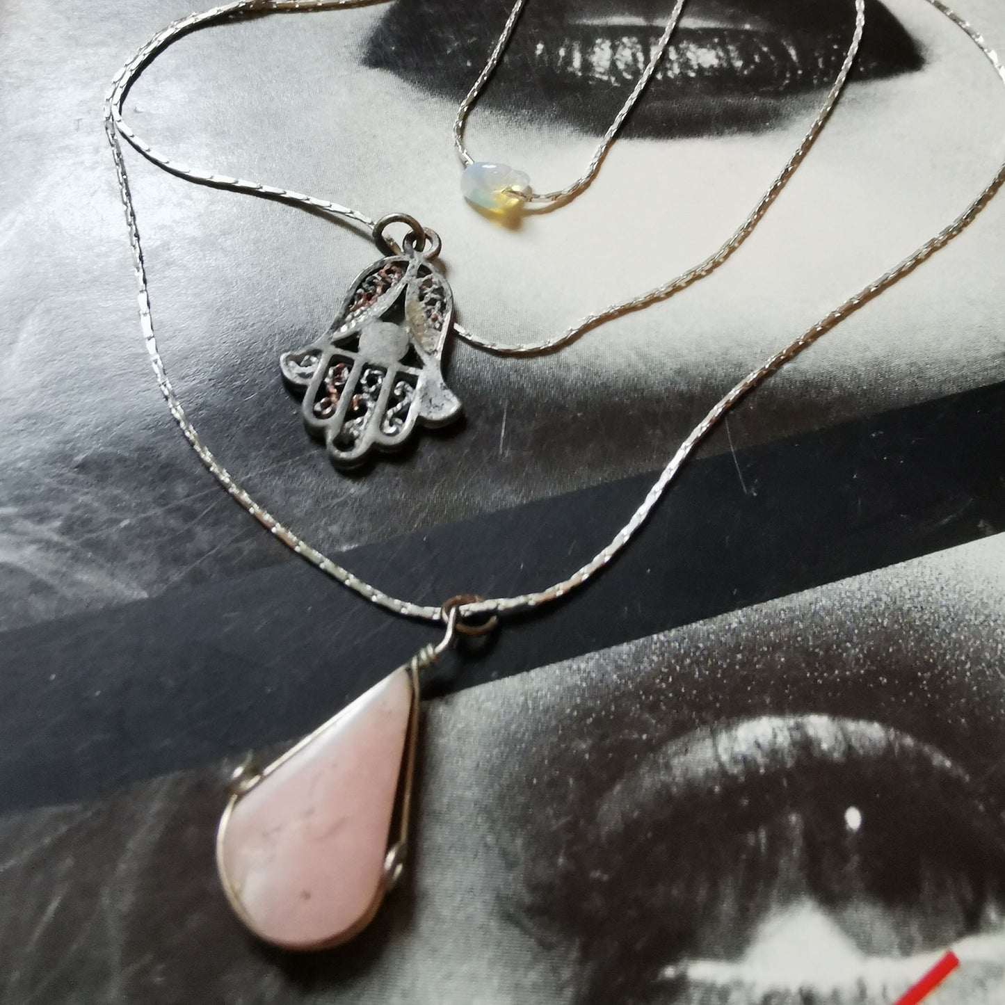 Fatima hand detail on magazine 