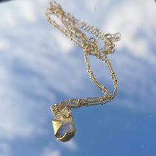 Load image into Gallery viewer, Opal, brass and gold plated necklace
