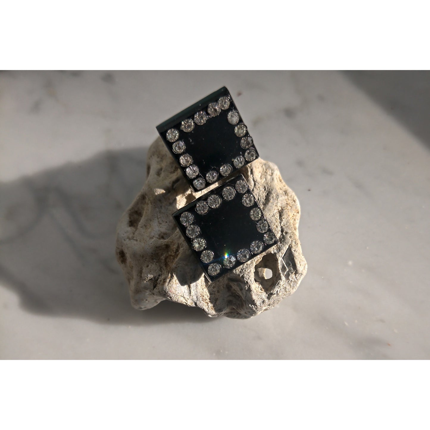 Dice On Stud Earrings