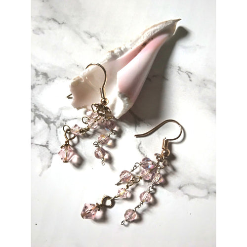 Camifolla Pink Waterfall Earrings