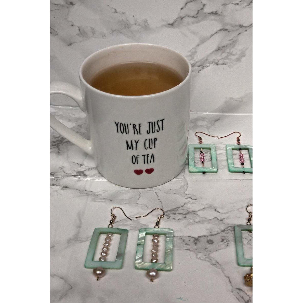 Camifolla Jaded Pearl earrings  Cup 