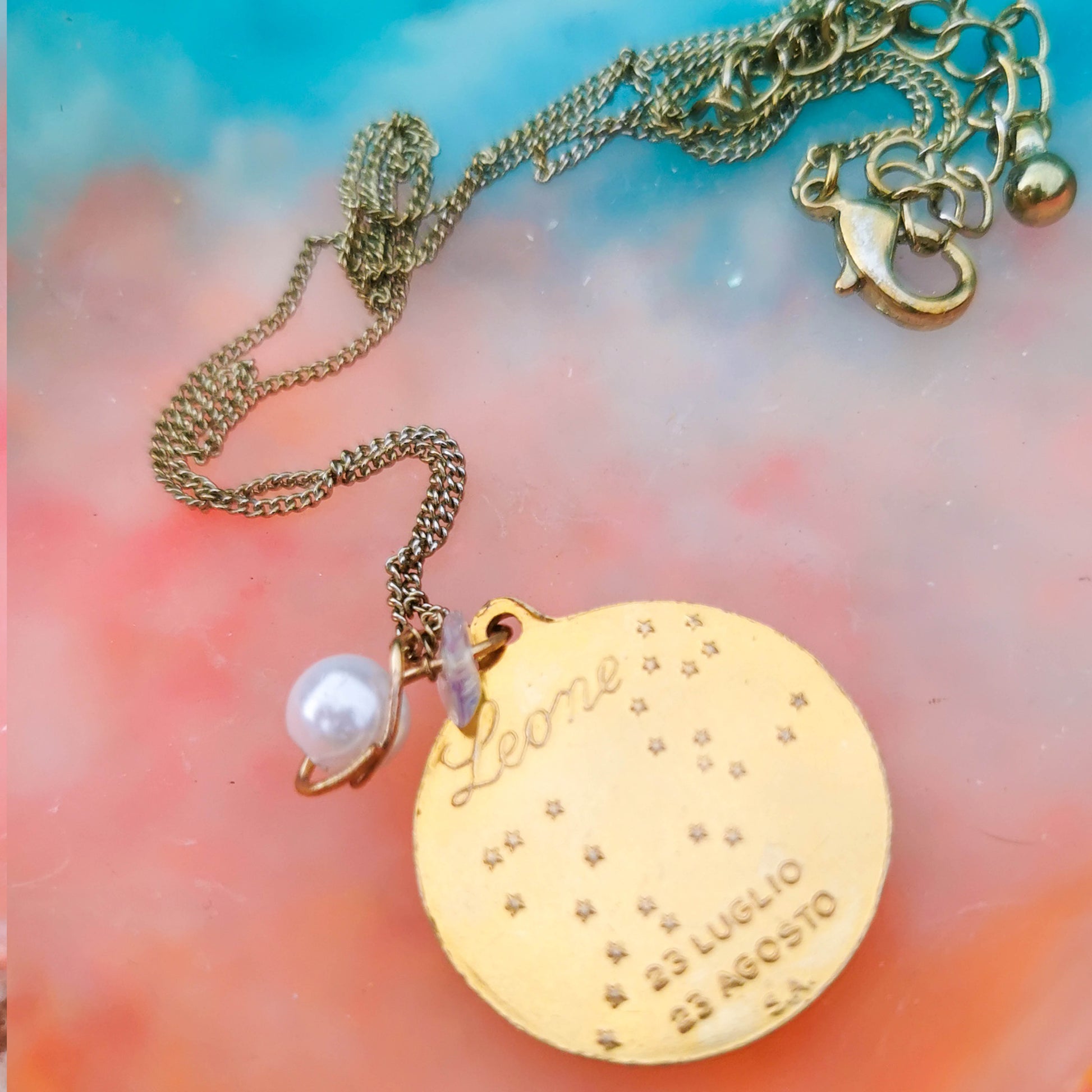 Leo constellation necklace 
