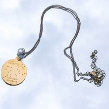 Load image into Gallery viewer, Coin necklace with opal and pearl
