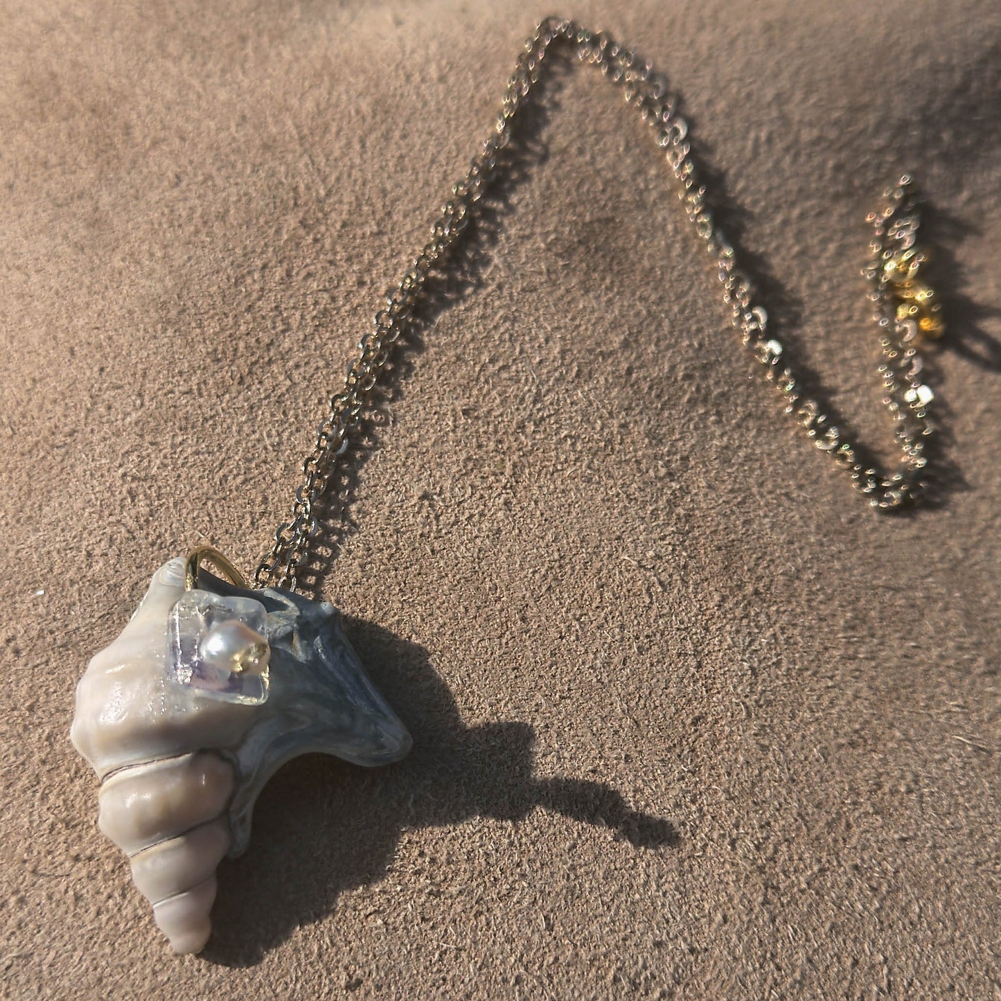 Pelican Opal suede background