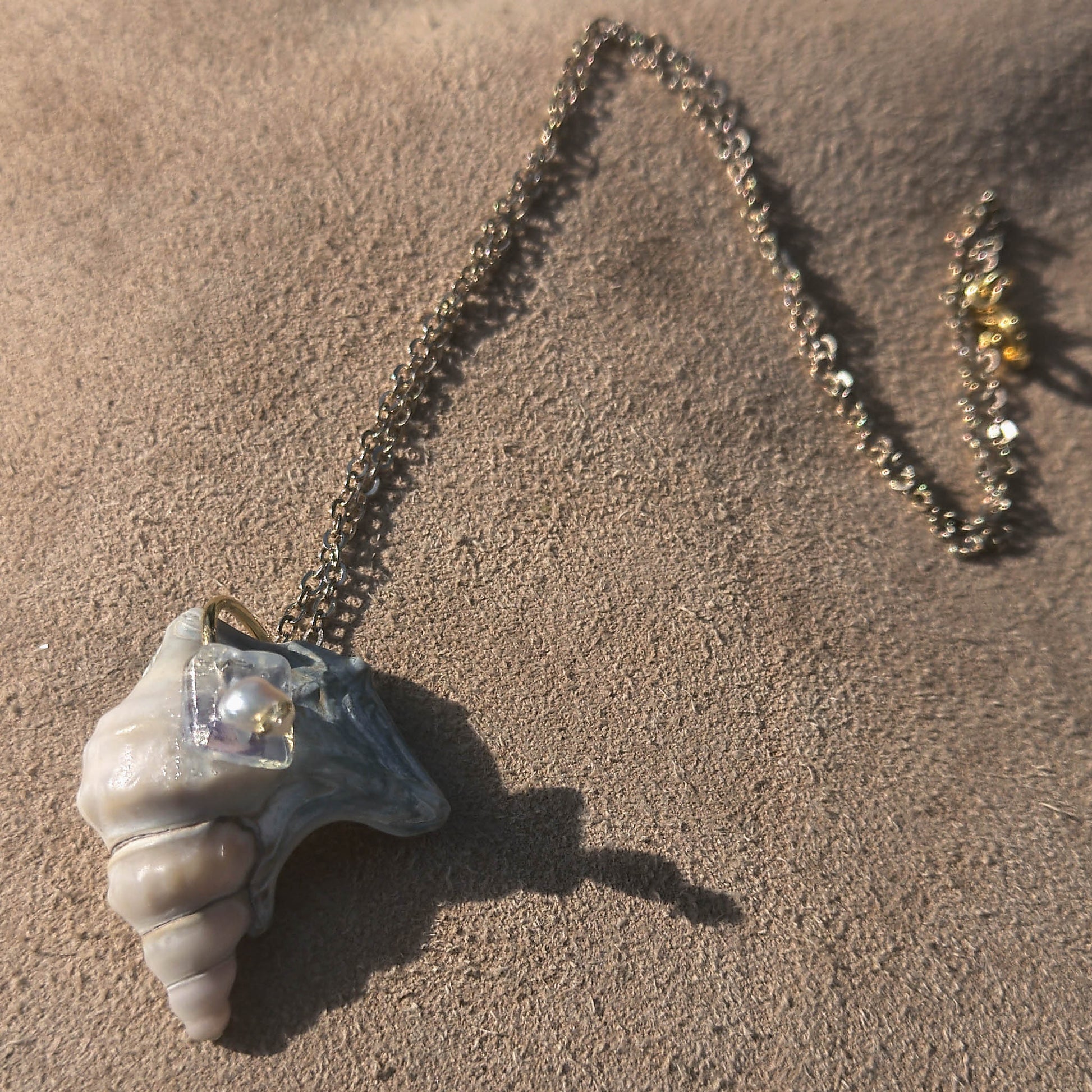 Pelican Opal suede background