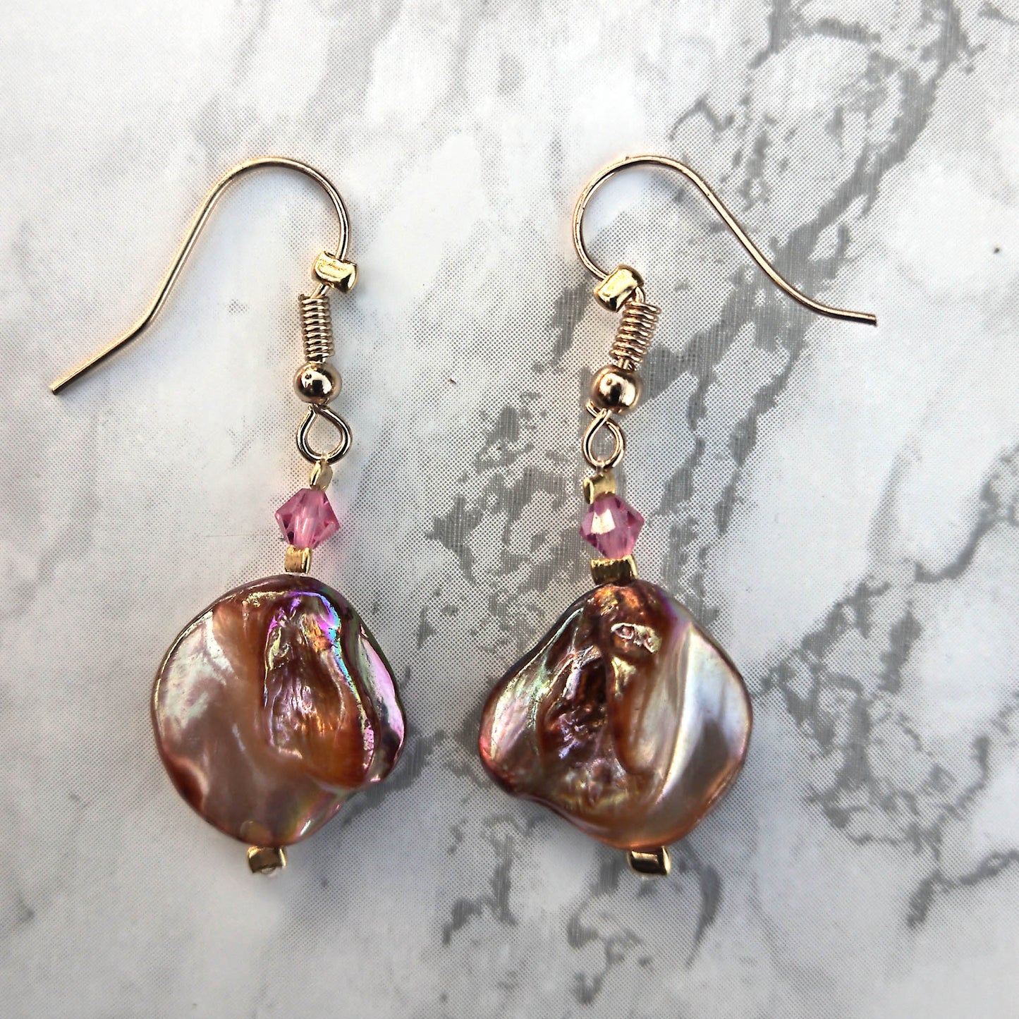 Orange Mermaid Pink Swarowski Crystal 