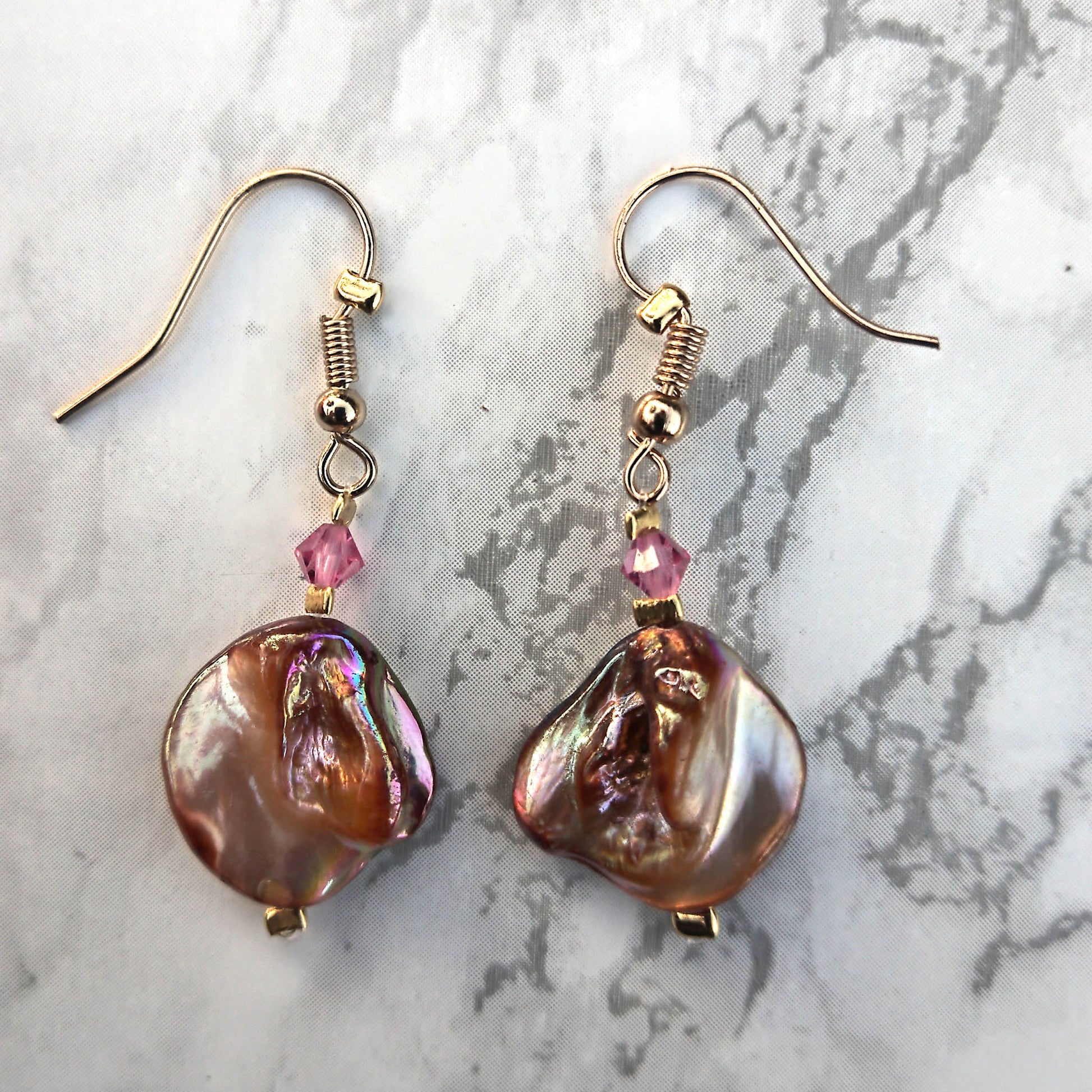 Orange Mermaid Pink Swarowski Crystal 