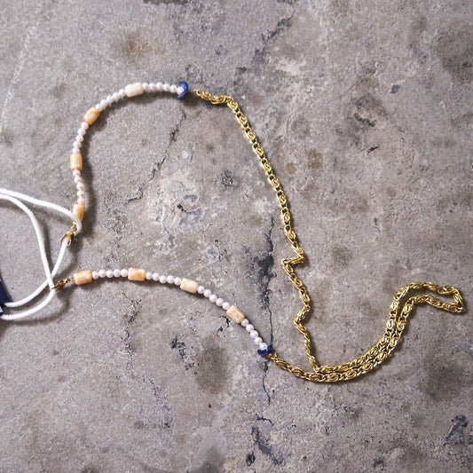 Yellow and Pearl beads