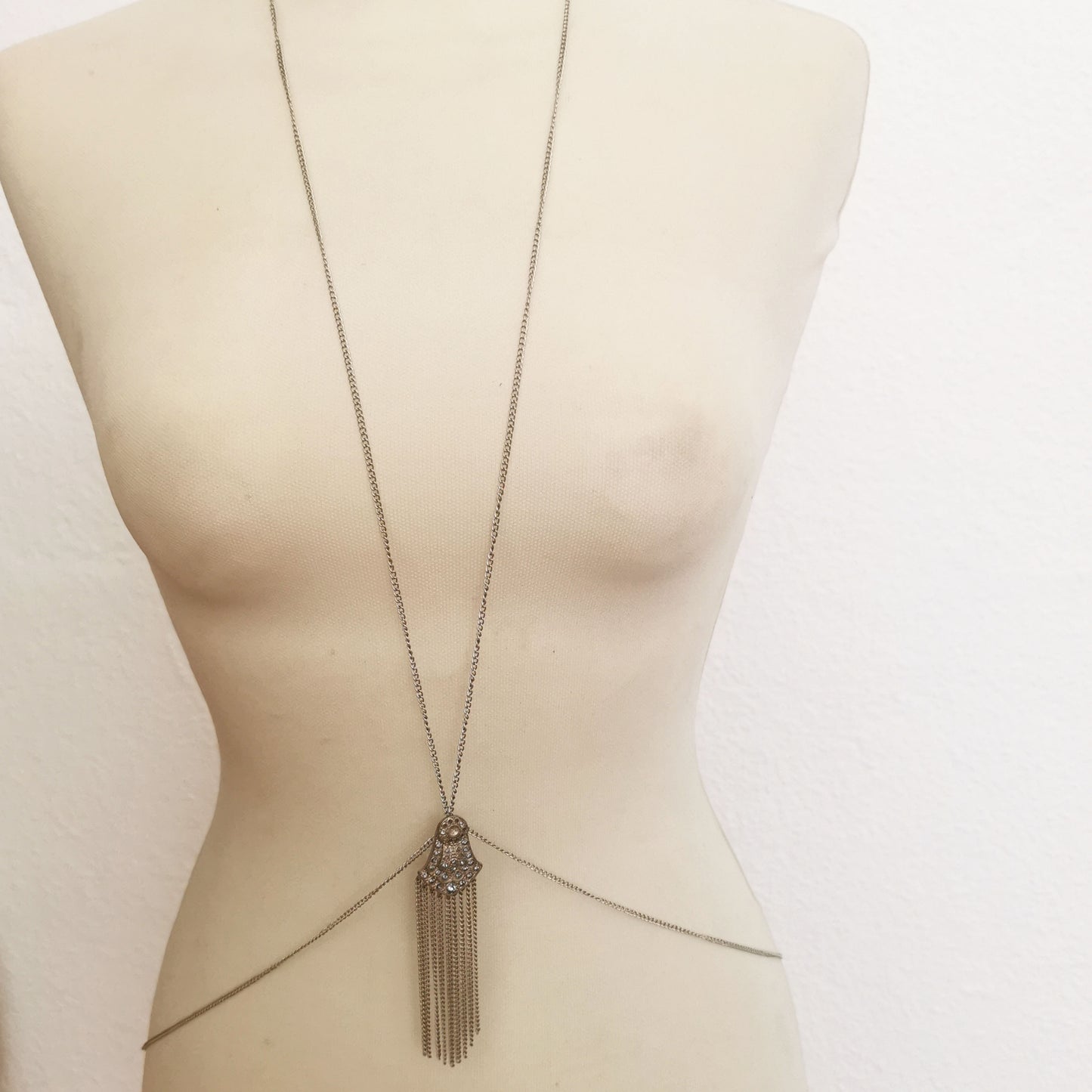 SIlver Tassle Bodychain