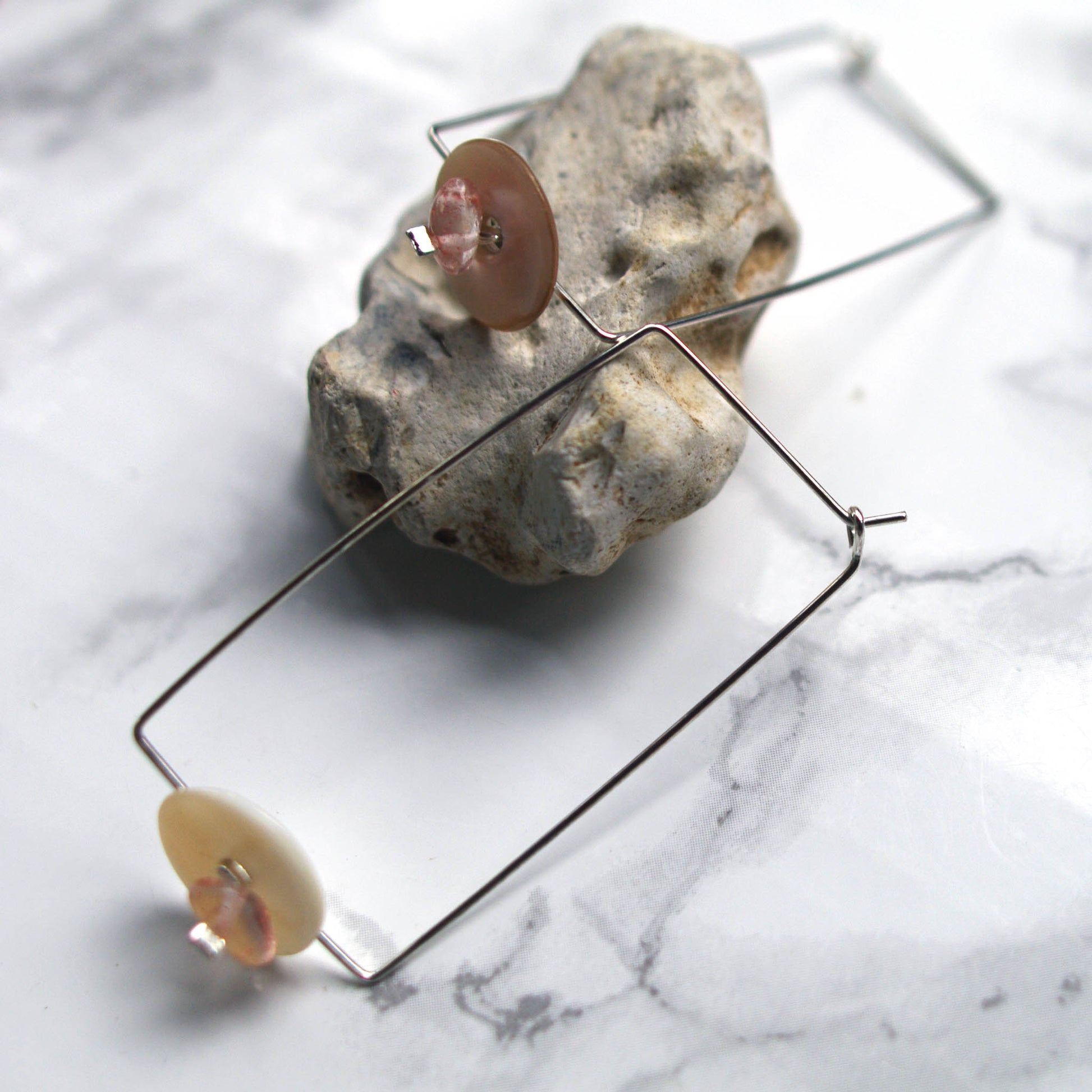 Head over heels quartz and mother of pearl