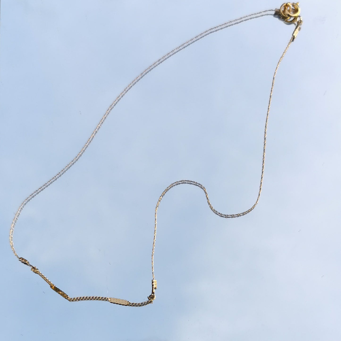 Upcycled vintage chain necklace