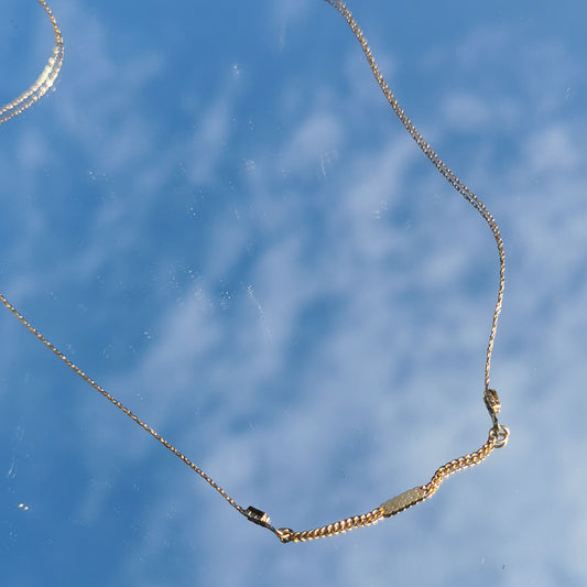 Take me To the Bar necklace with reflection