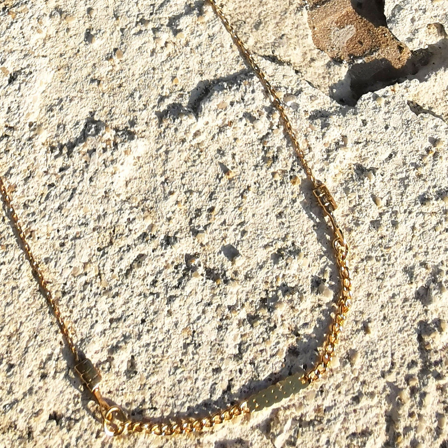 Take me to the bar necklace marble background