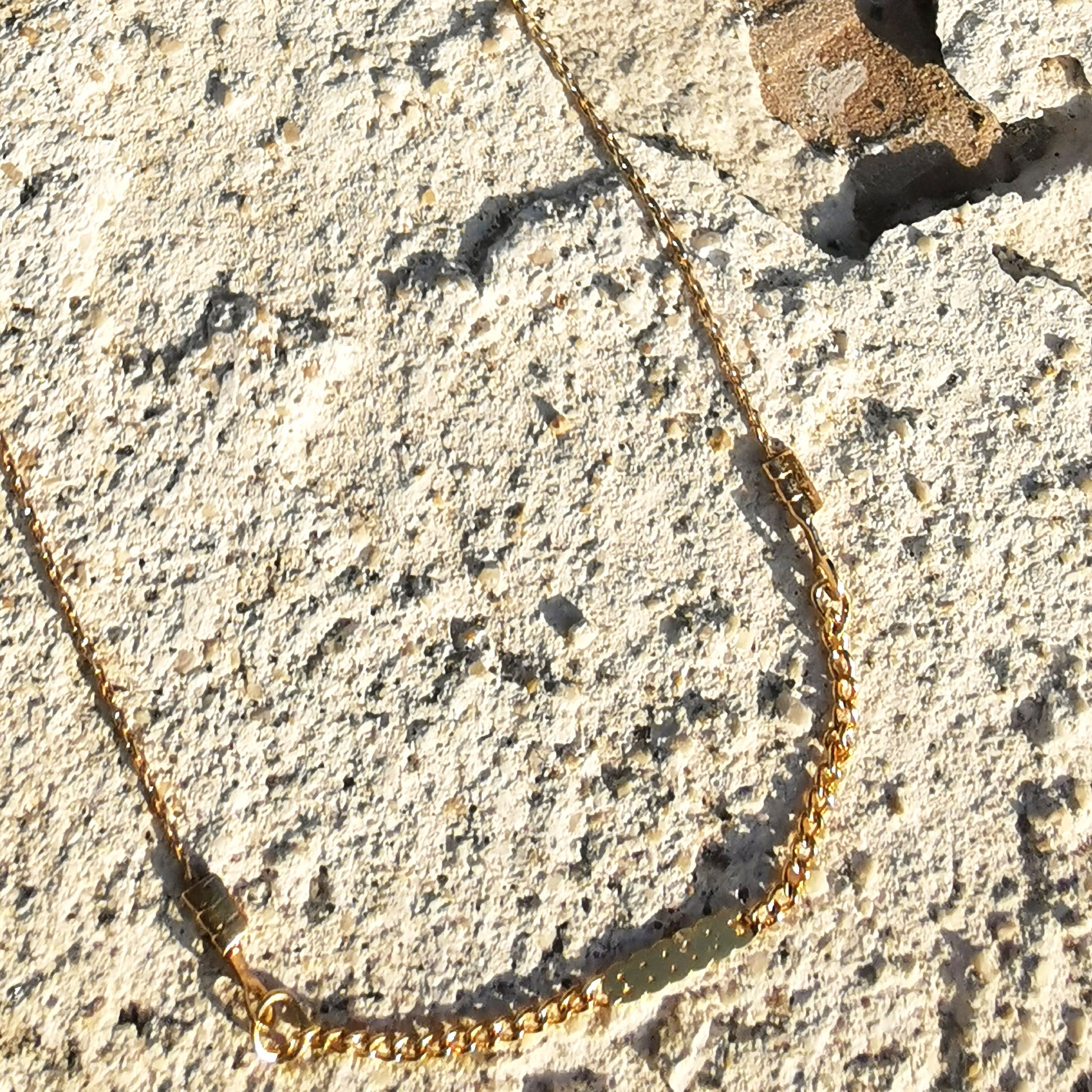 Take me to the bar necklace marble background