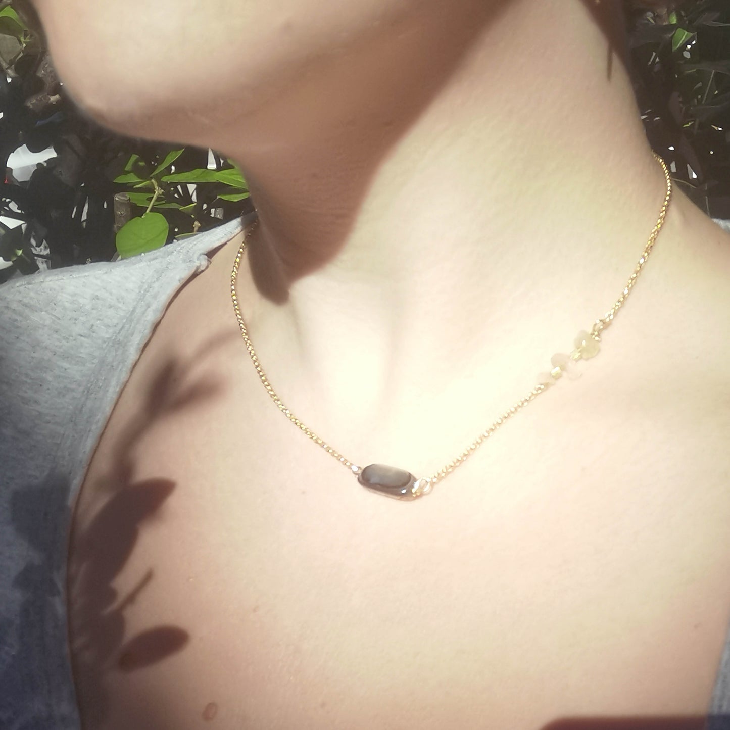 Tangaroa necklace worn on 