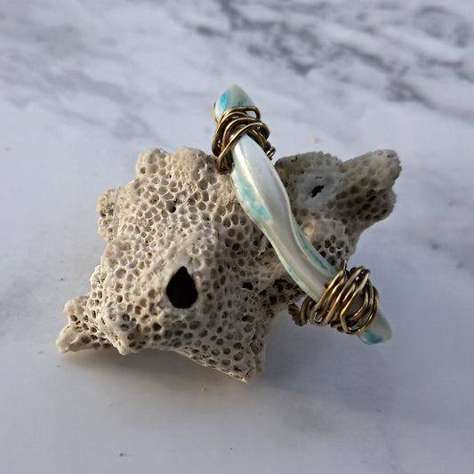 Pebbles ring -  coloured Shell 