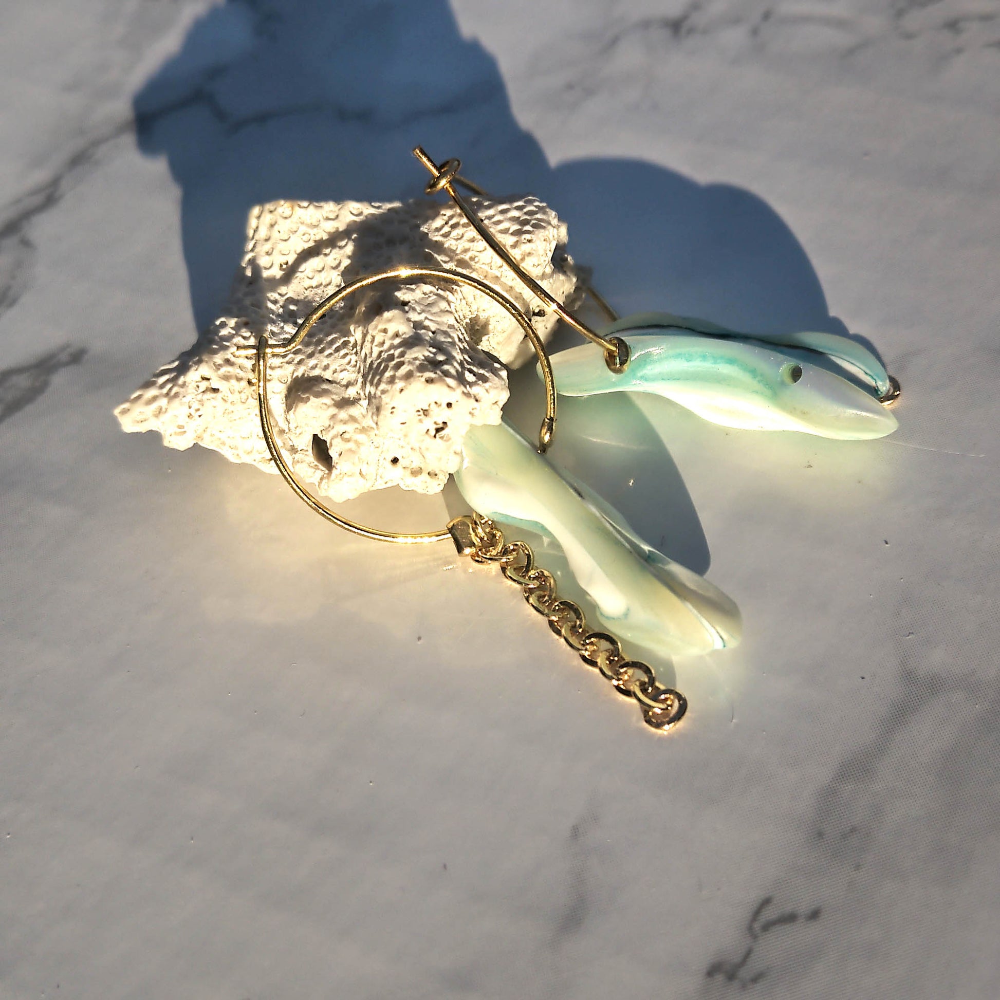 Taormina Hoops Coral piece