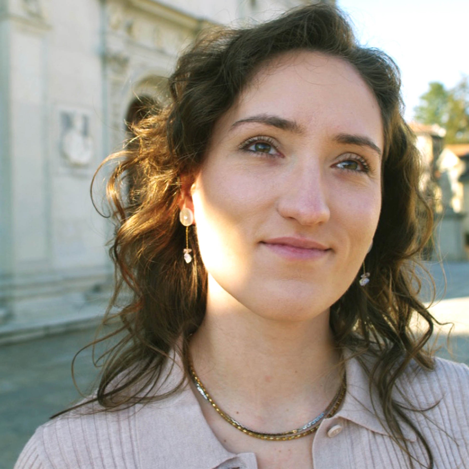 Valerie Rose Quartz as worn on