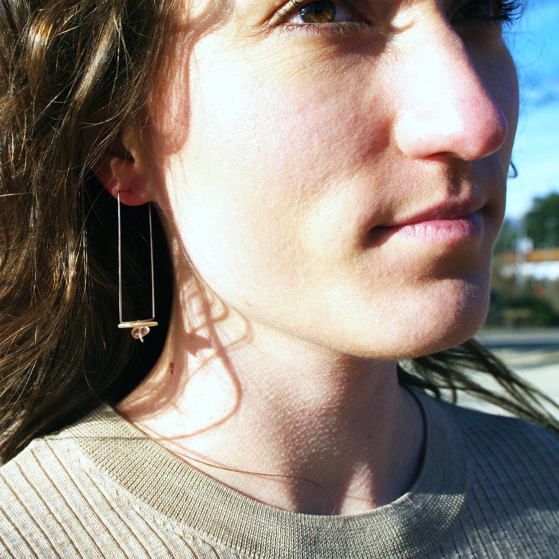 Valerie wearing head over heels earrings 