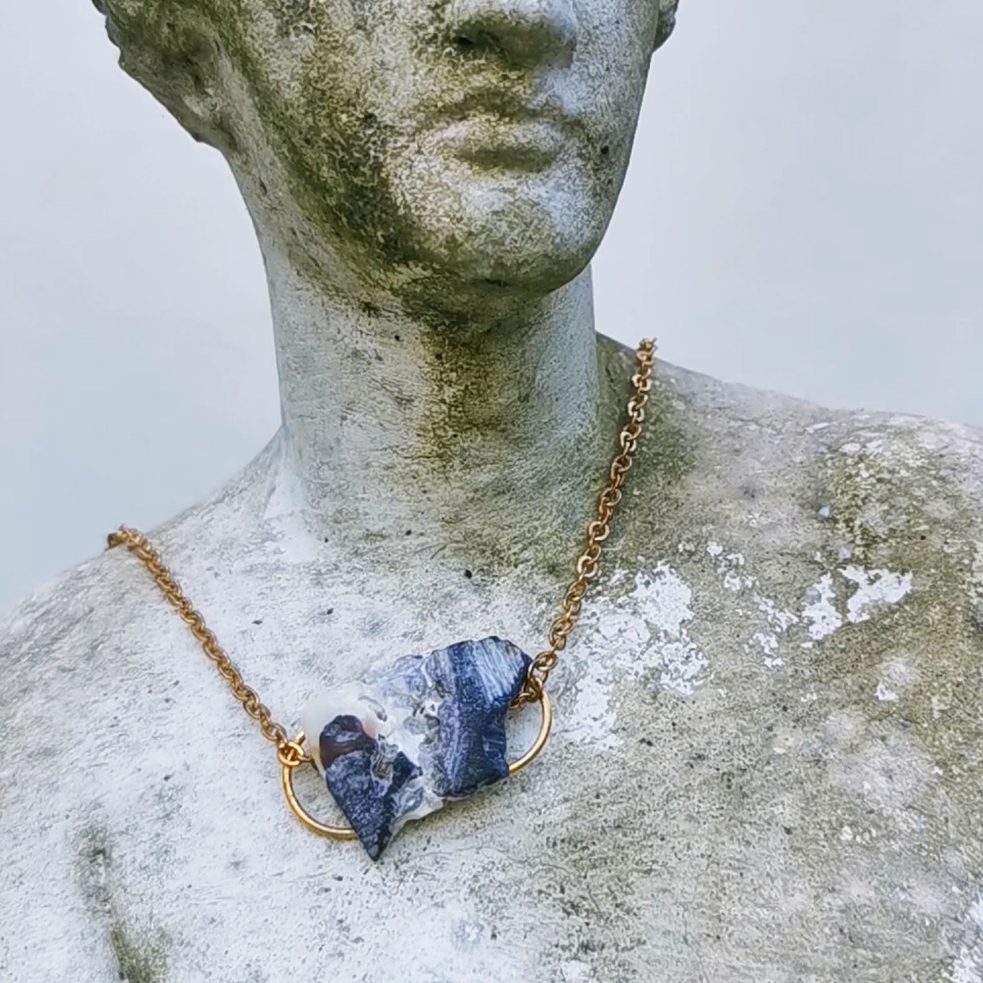 Purple shell Necklace on Venus