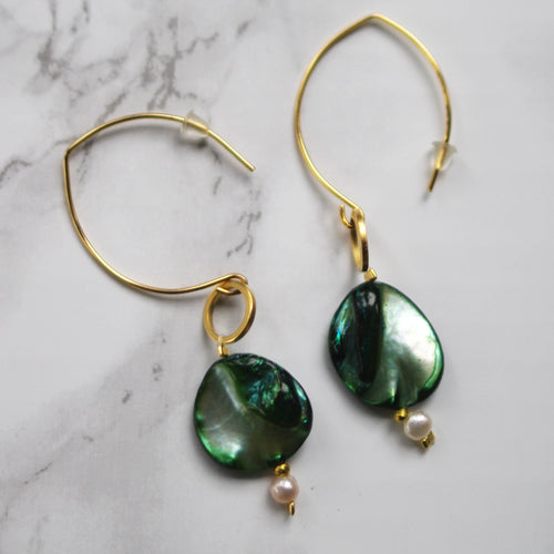 Matrix Mermaid Earrings Half Hoop