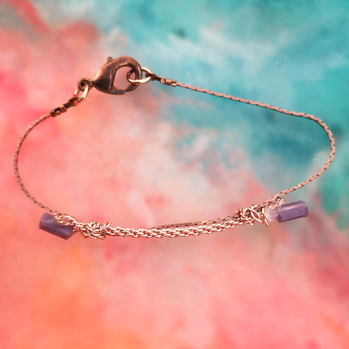 Purple Rain Copper purple bracelet